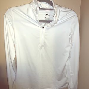 White Nike half-zip